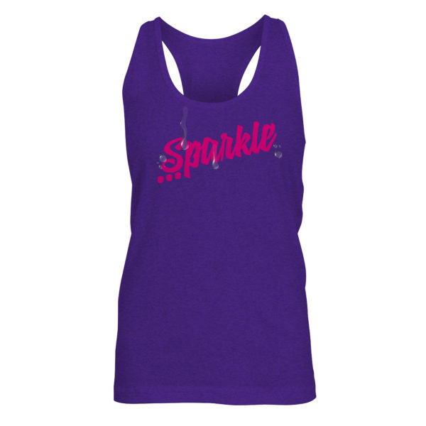 Sparkle Purple Racerback Tank-Top