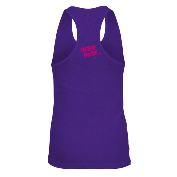 Sparkle Purple Racerback Tank-Top – Bild 2
